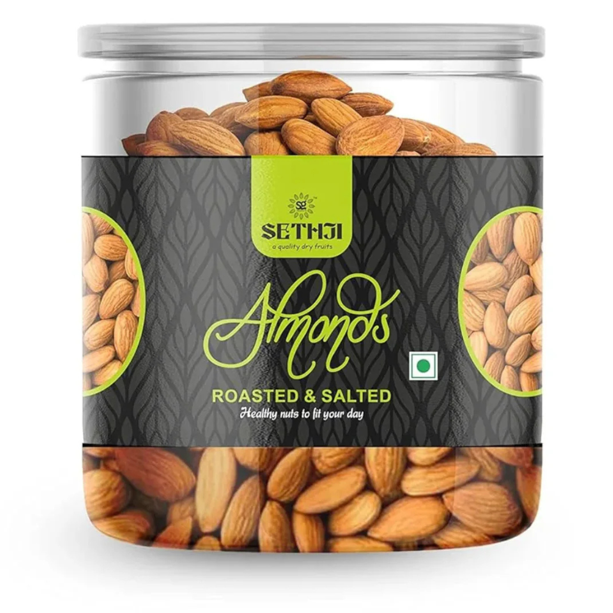 SETHJI Premium Fresh Roasted And Salted Almonds