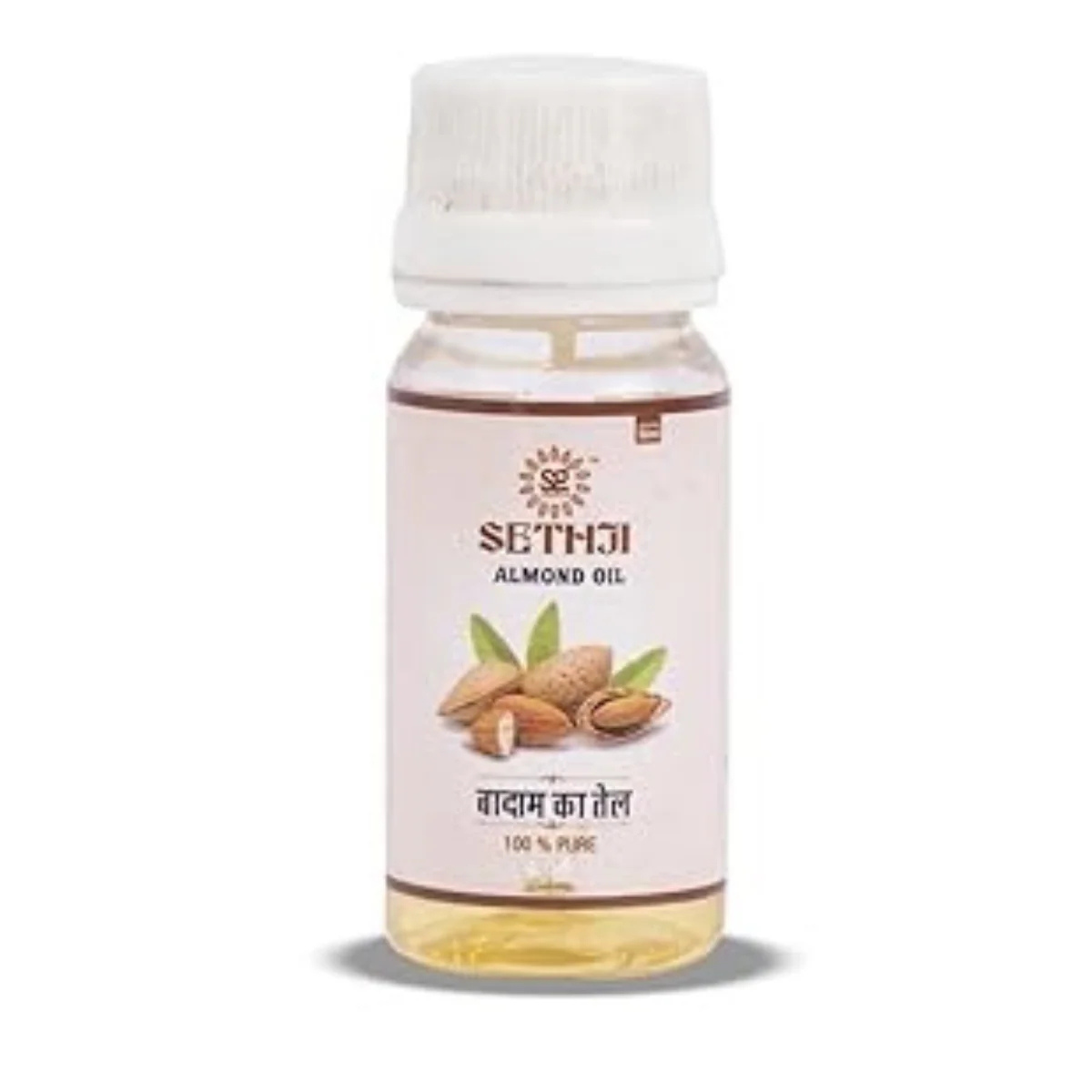 SETHJI Almond Oil For Skin And Hairs A Cold Pressured Badam Tel Of 30 Ml