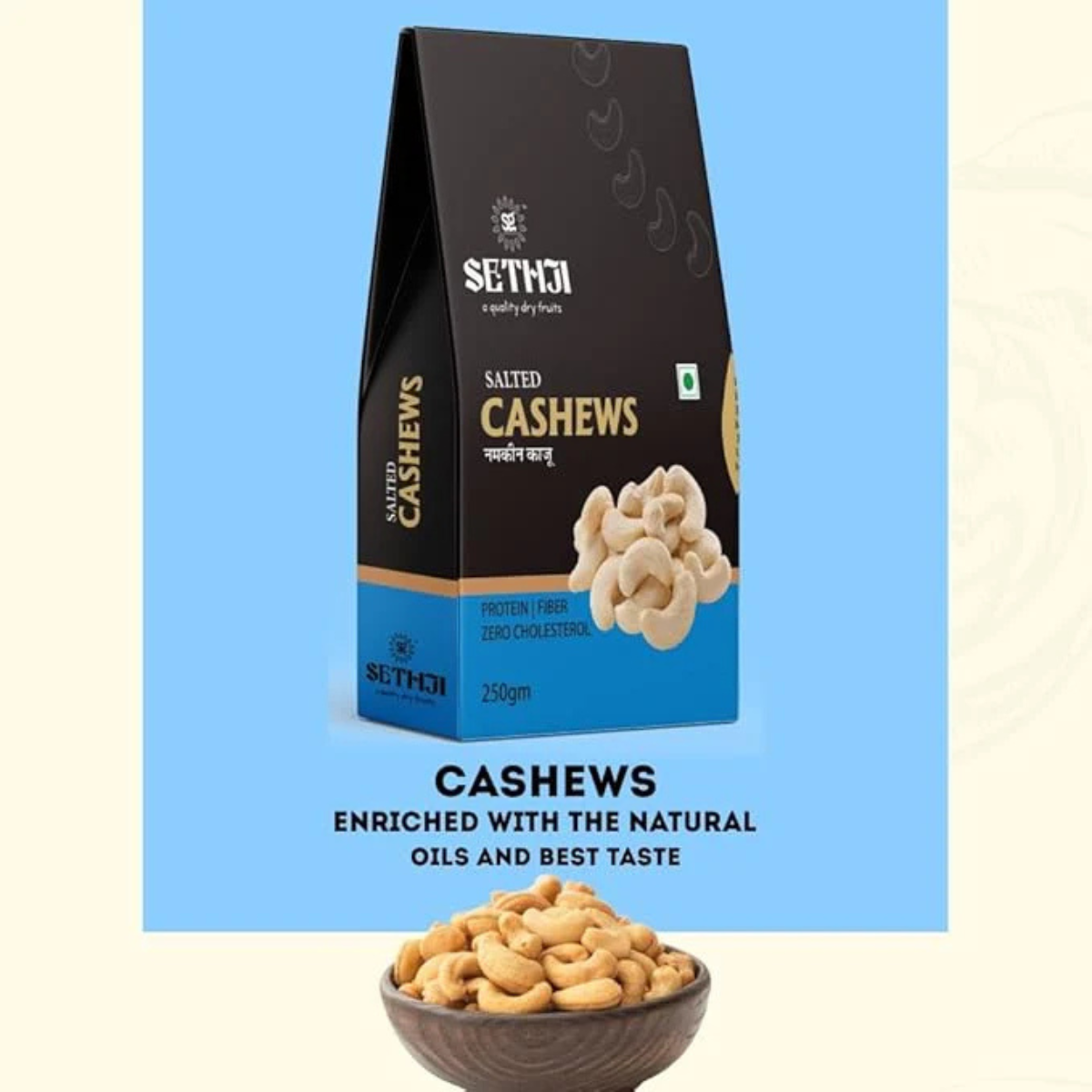 SETHJI Roasted nuts and dry fruits combo pack of roasted cashews