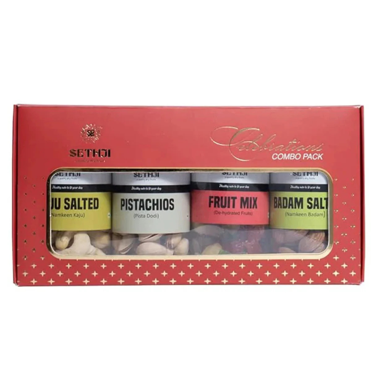 SETHJI Premium Dry Fruits & nuts Celebration Box, 400g