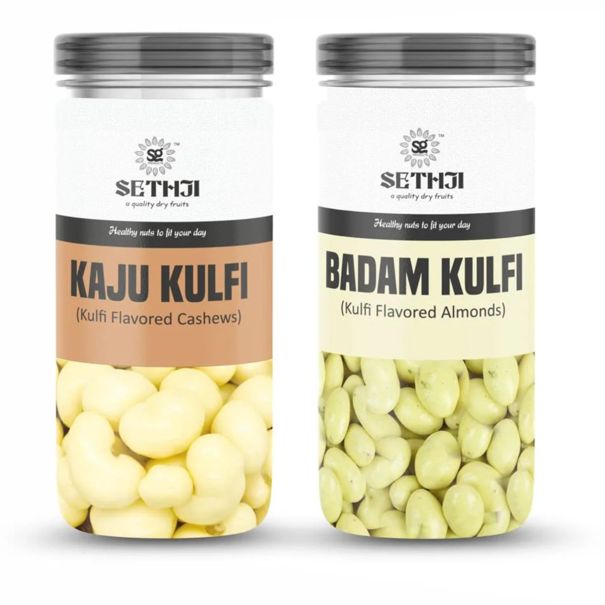 Sethji Kulfi Flavored Cashew & Kulfi Almonds Jar Pack
