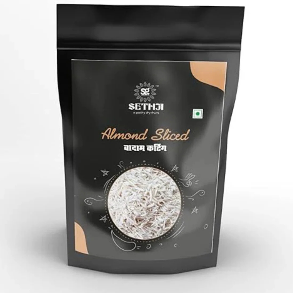 Sethji Dry Fruits California Natural Almond Slivers, Slivered Almonds For Cake, Sweets | Badam Katran | Almond Sliced | California Almonds Flakes | American Badam Cutting