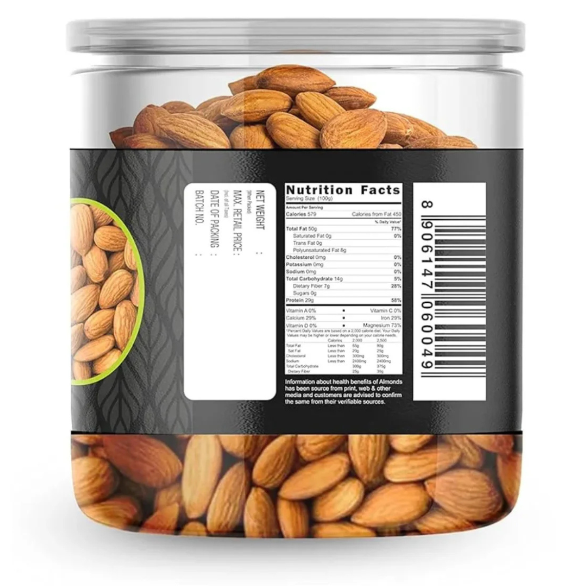 SETHJI Premium Fresh Roasted And Salted Almonds