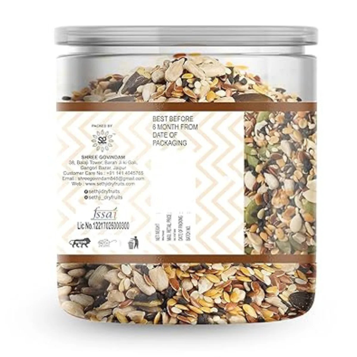 SETHJI Roasted High protein mix seeds for eating