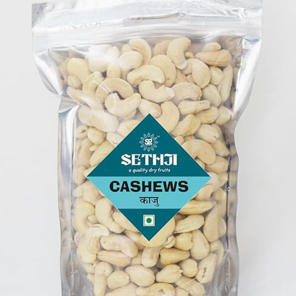 SETHJI Raw Dry Fruits & nuts Super Saver Combo Pack- Almonds ID (450g), W240 Cashew (450g), Green Raisins (450g) - 1kg 350g