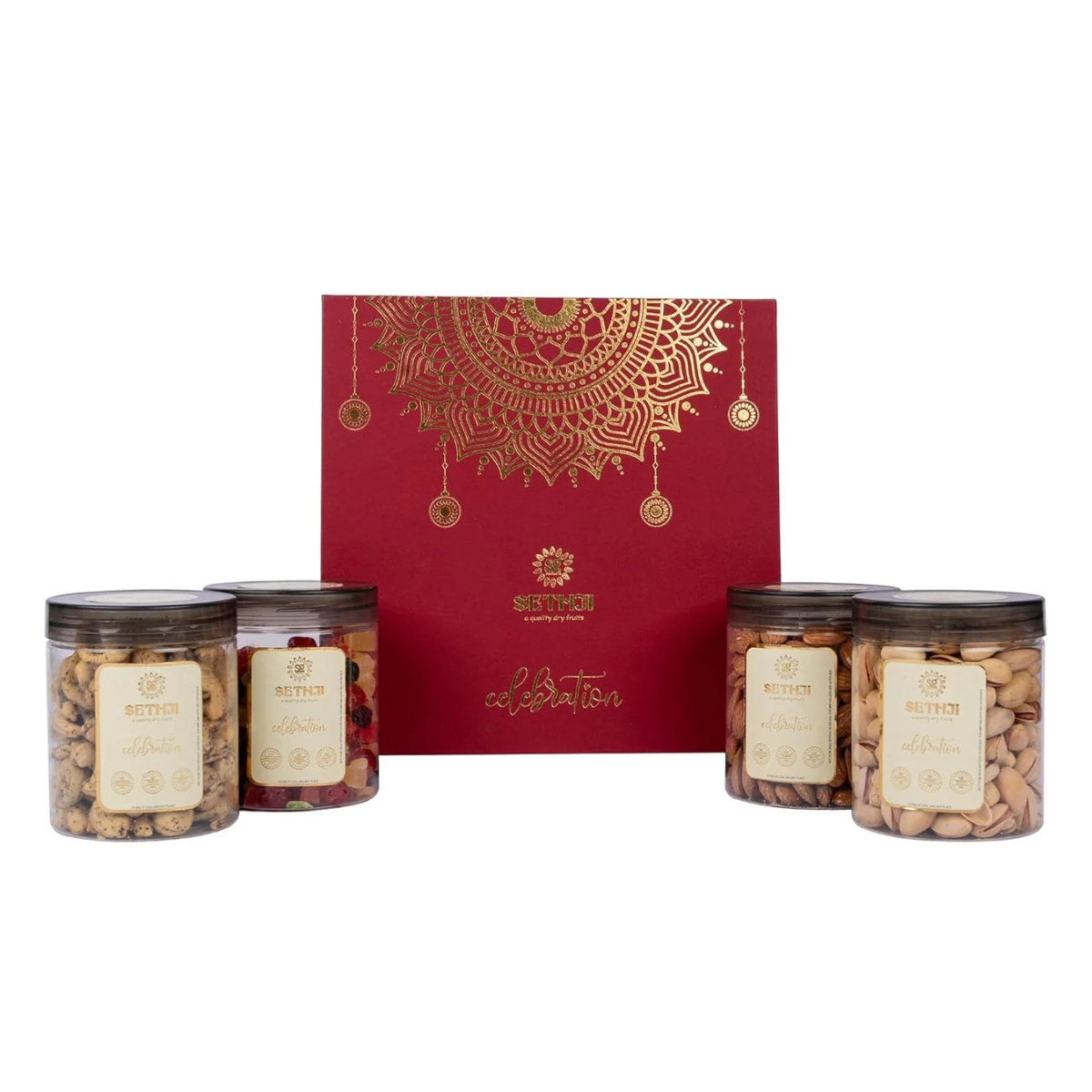 Sethji Premium Roasted Dry Fruits Celebration Gift Box 1kg