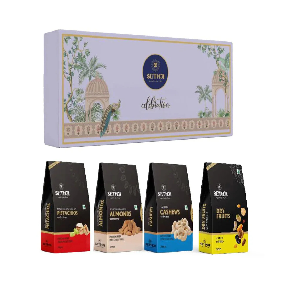 Sethji Celebrations Dry Fruits Combo Gift Pack,1 Kg
