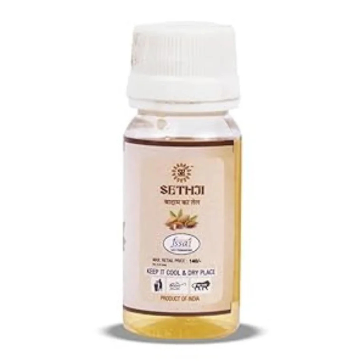 SETHJI Almond Oil For Skin And Hairs A Cold Pressured Badam Tel Of 30 Ml