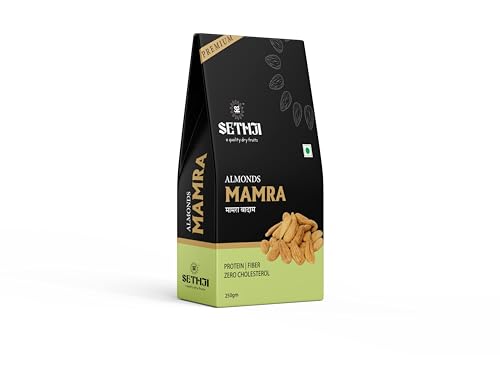 Sethji Us Thumb Mamra Almonds 250g Box