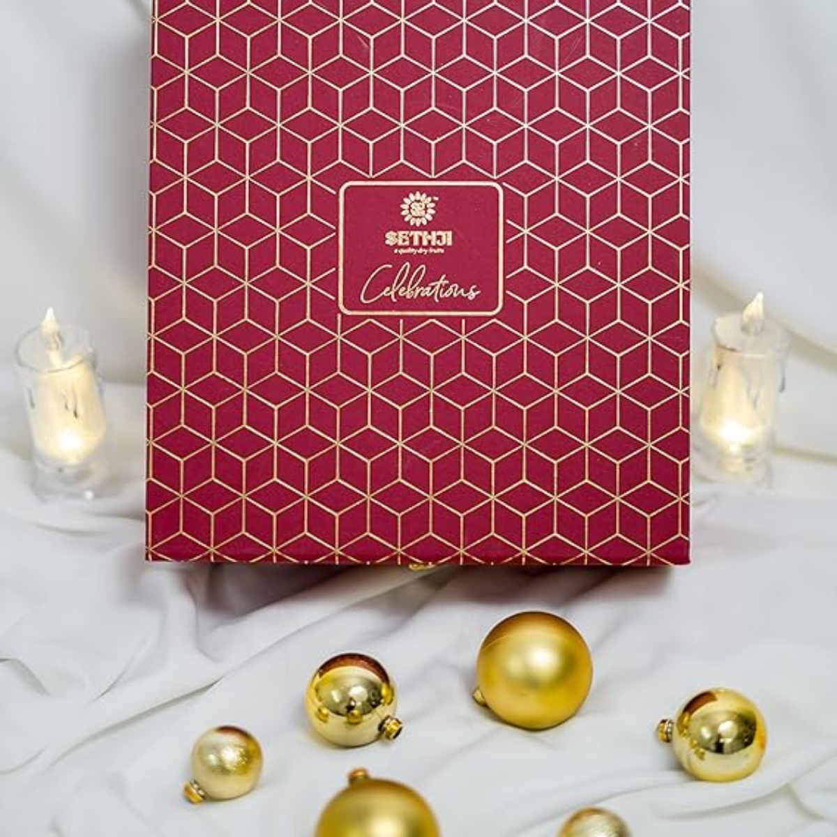 SETHJI Premium Roasted Dry Fruits Celebration Gift Box, 1kg