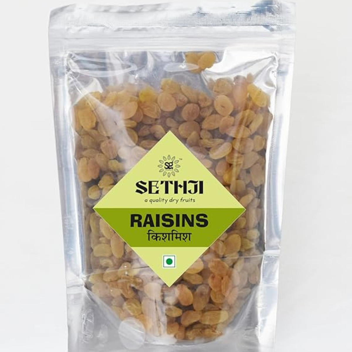 SETHJI Raw Dry Fruits & nuts Super Saver Combo Pack- Almonds ID (900g), W240 Cashew (900g), Green Raisins (900g) - 2kg 700g