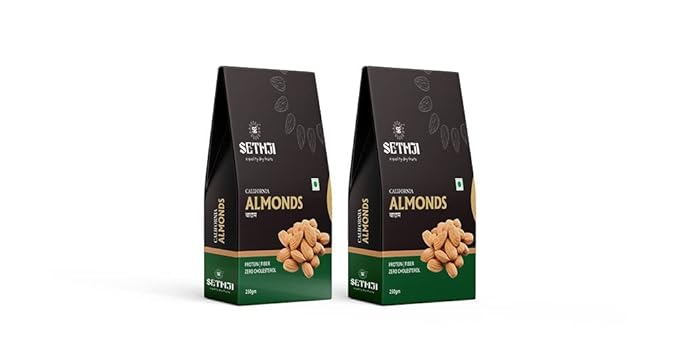 SETHJI Roasted nuts and dry fruits combo pack of roasted almonds salted 500g