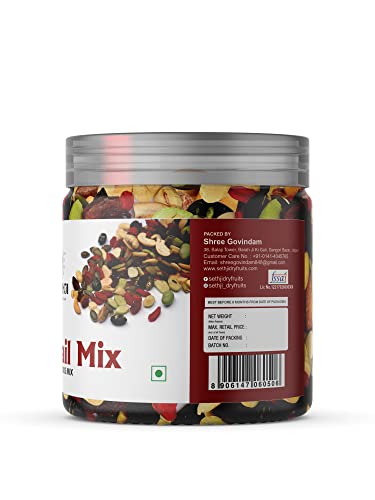 Sethji Trail Mix Dry Fruits 250g Jar