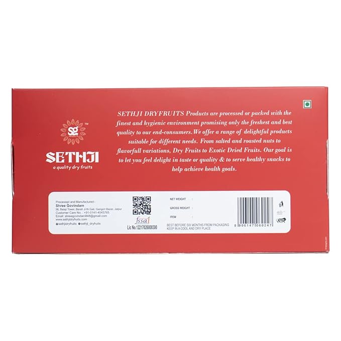 SETHJI Premium Dry Fruits & nuts Celebration Box, 400g