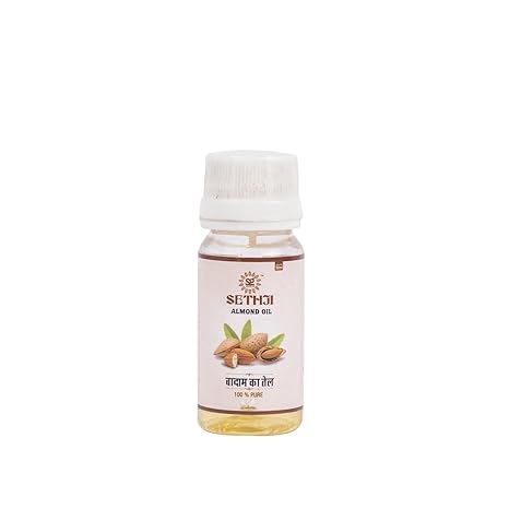 SETHJI Almond Oil For Skin And Hairs A Cold Pressured Badam Tel Of 30 Ml