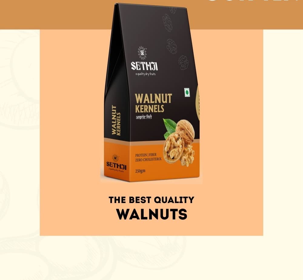 Sethji Fresh and Delicious Quarter 3/4 Chilli Walnut Kernels