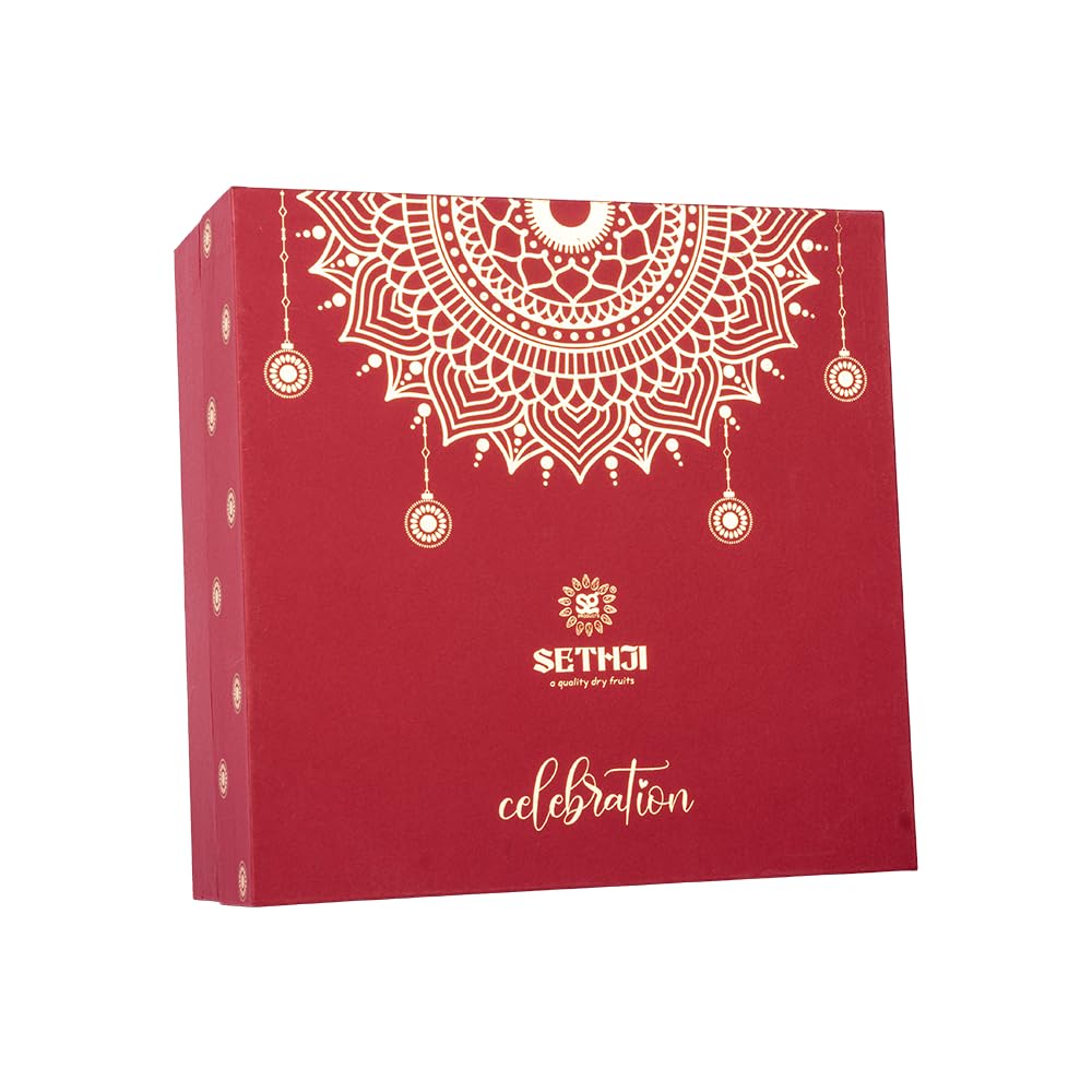 Sethji Premium Roasted Dry Fruits Celebration Gift Box 1kg