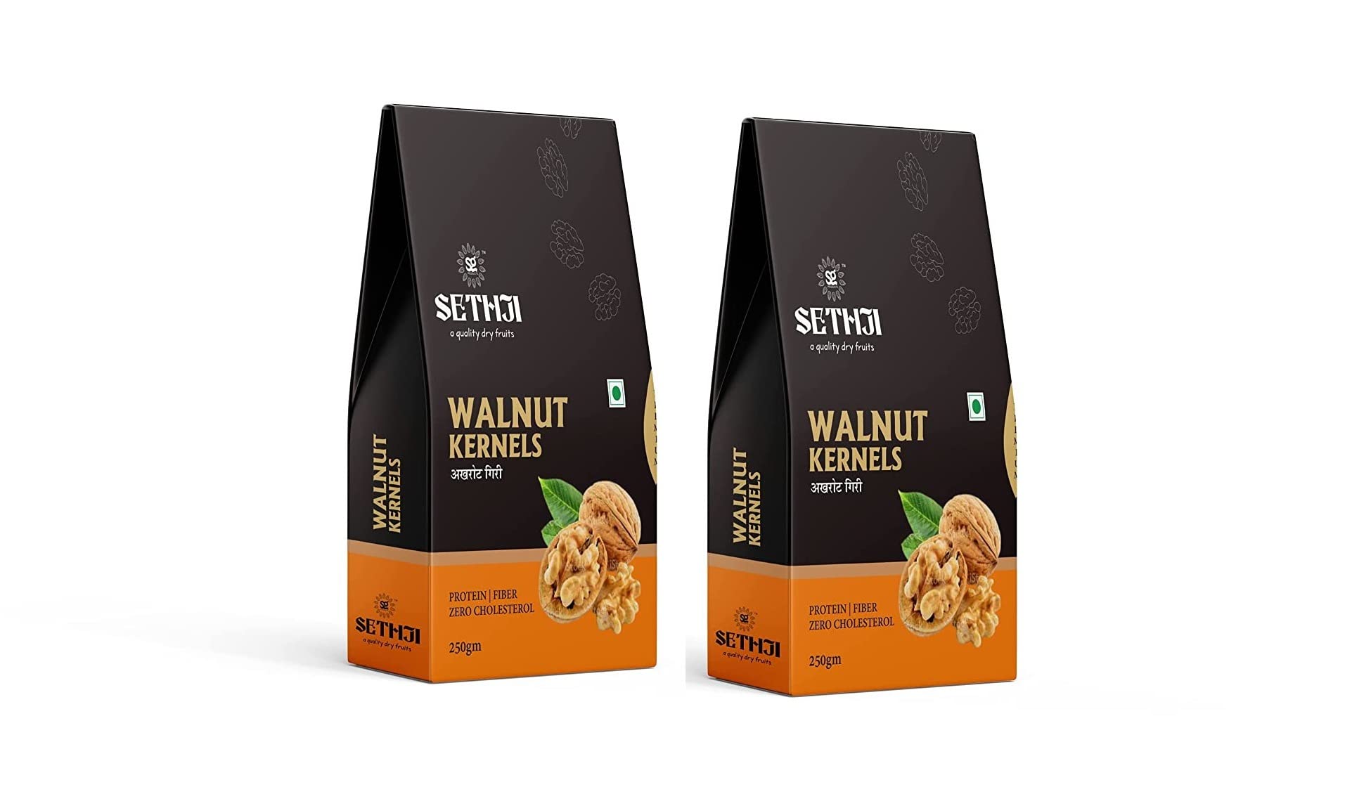 Sethji Fresh and Delicious Quarter 3/4 Chilli Walnut Kernels
