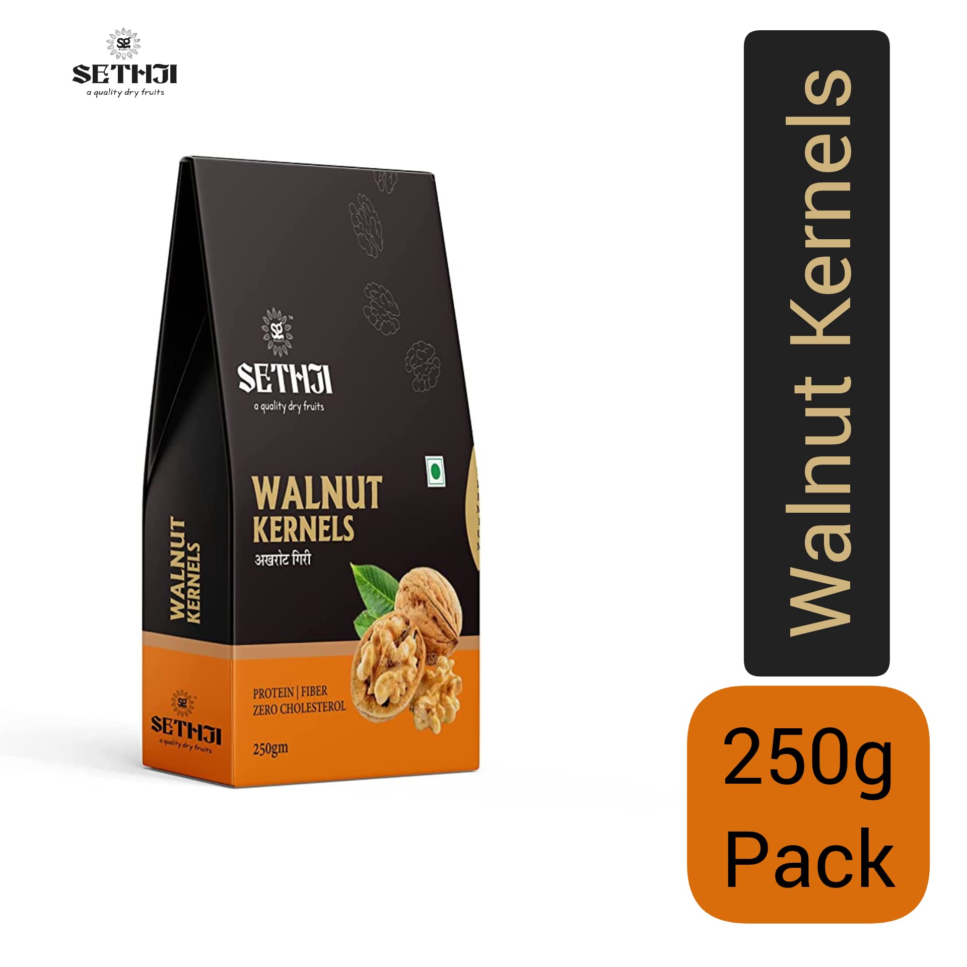 Sethji Fresh and Delicious Quarter 3/4 Chilli Walnut Kernels