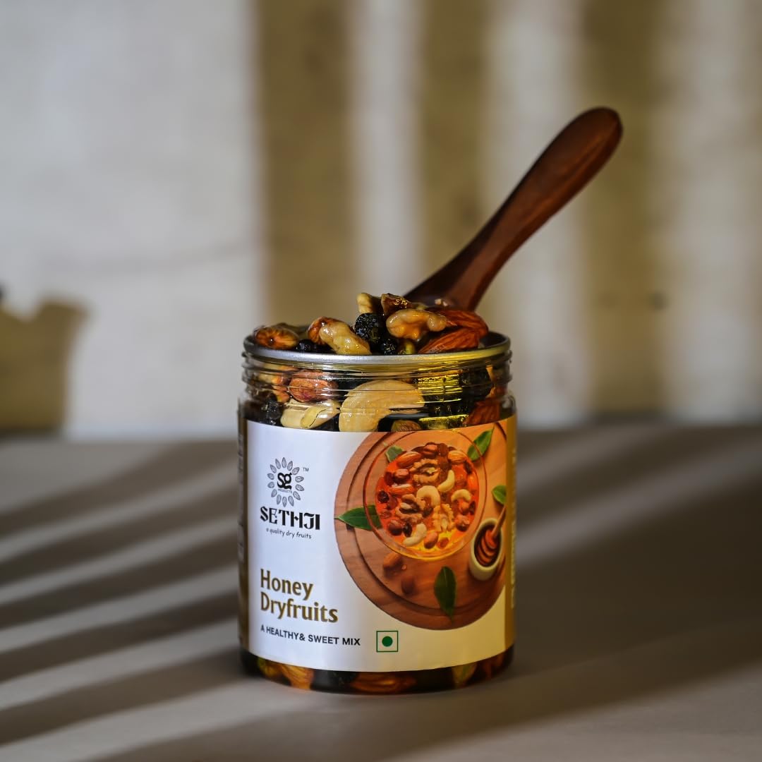 Sethji Honey Dryfruits Natural and Pure Honey Mixed