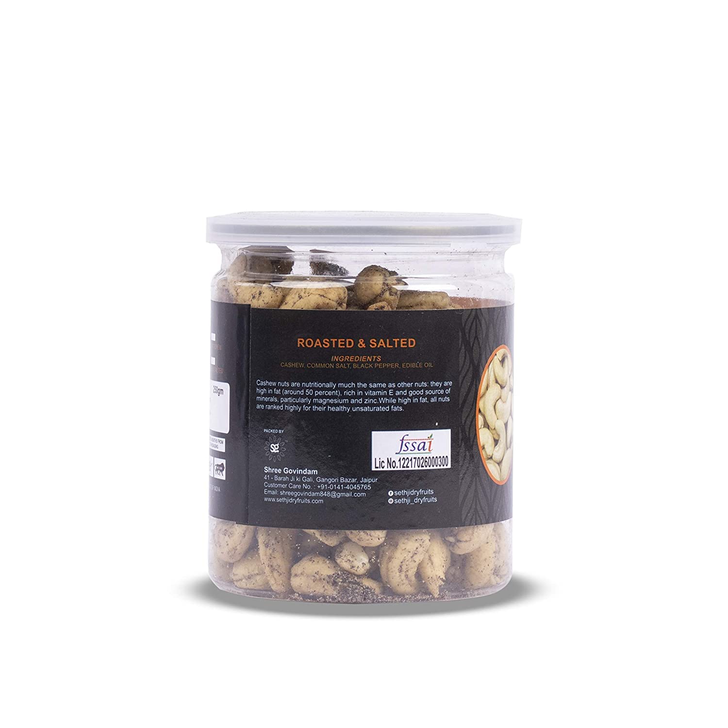 Sethji Dry Oven Roasted & Salted Black Pepper