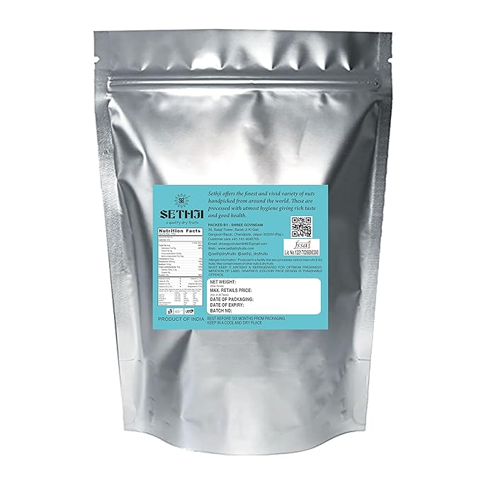 SETHJI Raw Dry Fruits & nuts Super Saver Combo Pack- Almonds ID (900g), W240 Cashew (900g), Green Raisins (900g) - 2kg 700g