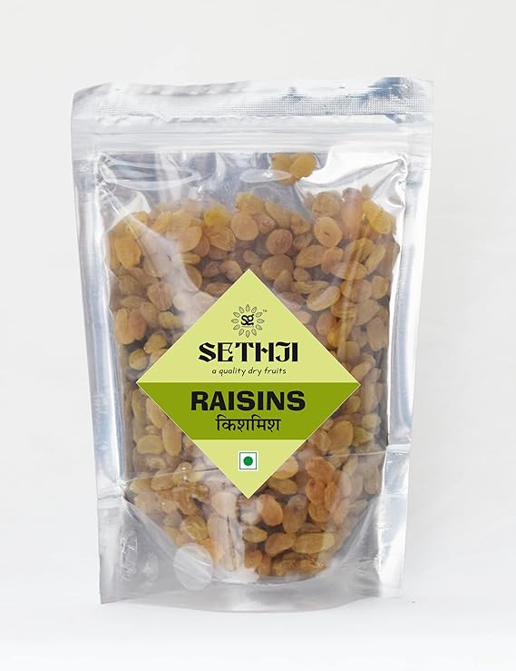 SETHJI Raw Dry Fruits & nuts Super Saver Combo Pack- Almonds ID (450g), W240 Cashew (450g), Green Raisins (450g) - 1kg 350g