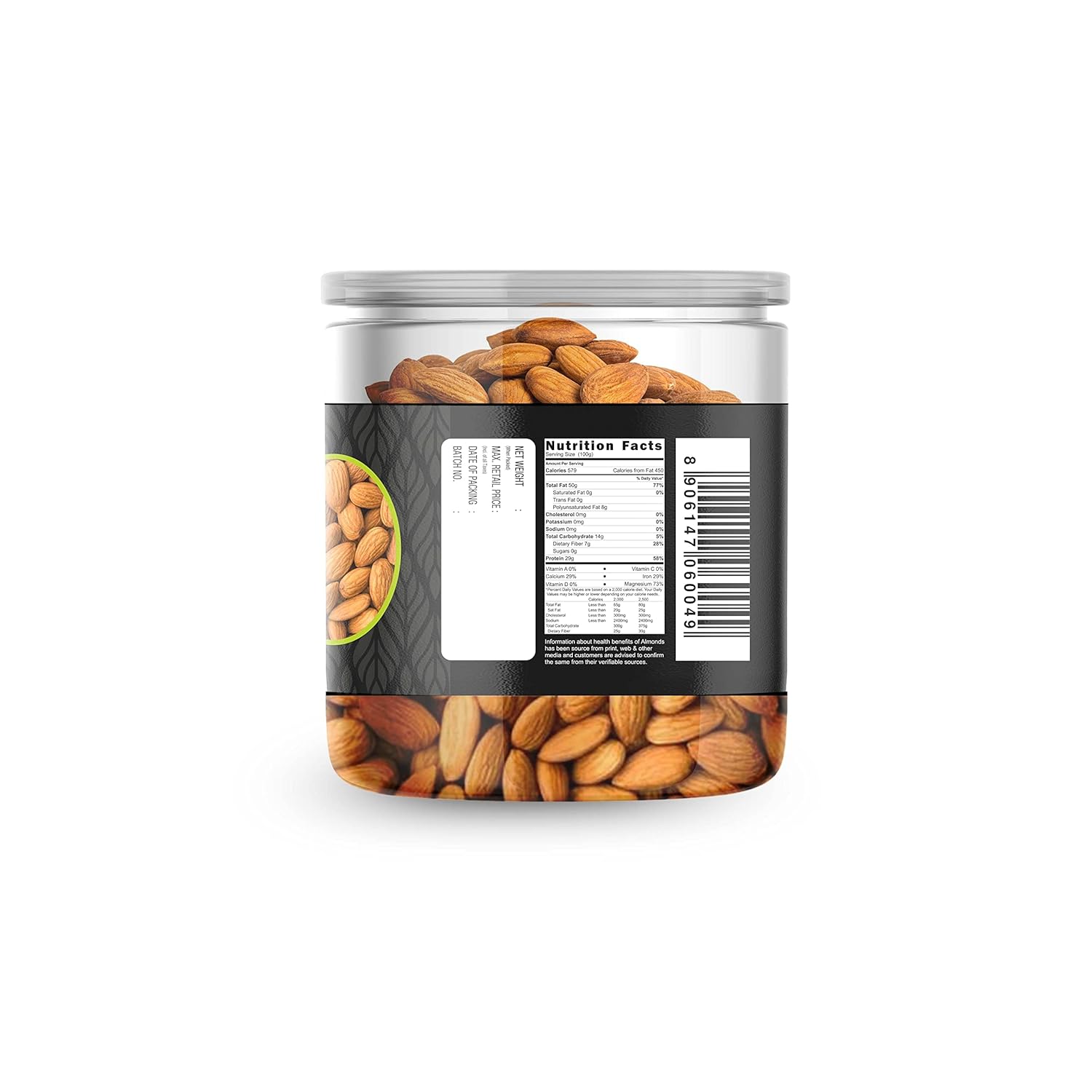 Sethji Premium Fresh Roasted and Salted Almonds