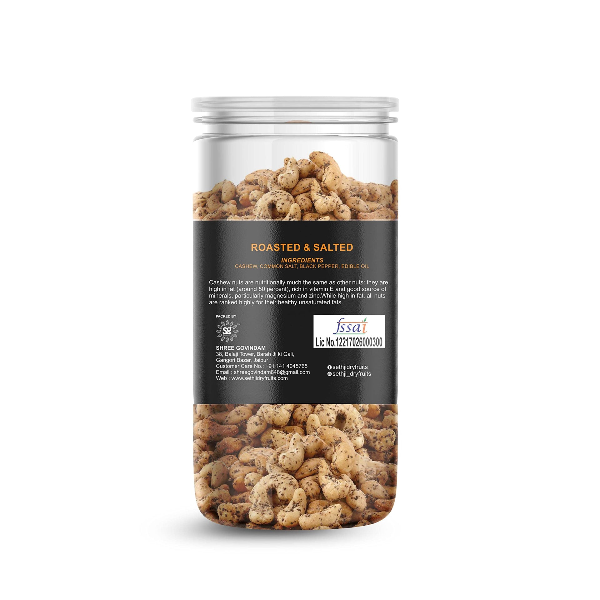 Sethji Dry Oven Roasted & Salted Black Pepper