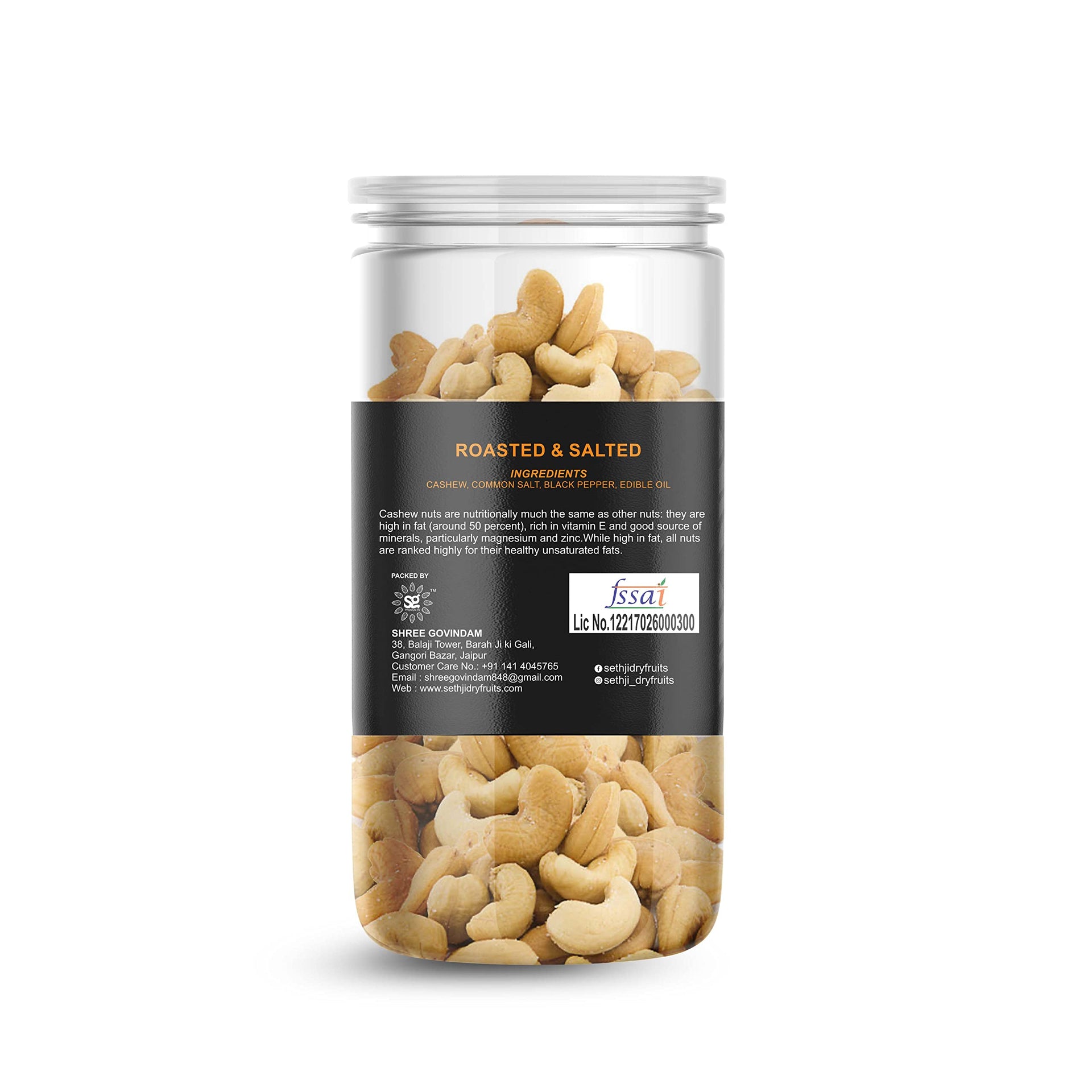 Sethji Dry Oven Roasted & Salted Black Pepper