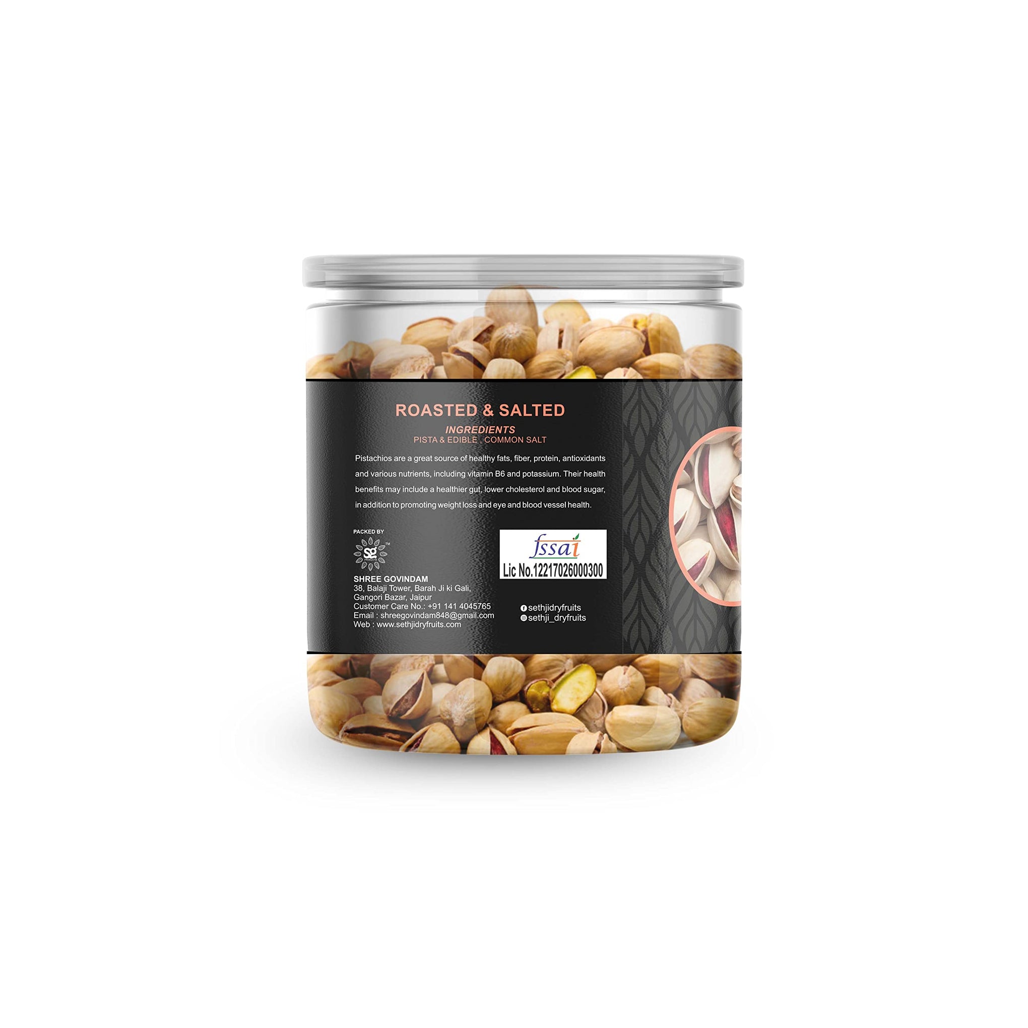 Sethji Premium Fresh Roasted & Salted Pistachios