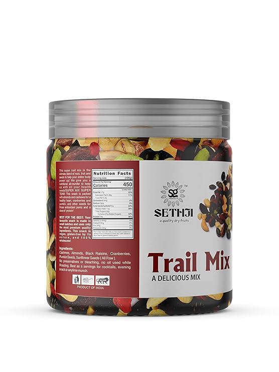 SETHJI trail mix dry fruits 250g Jar