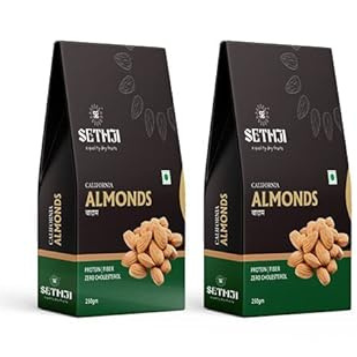 SETHJI Roasted nuts and dry fruits combo pack of roasted almonds salted 500g