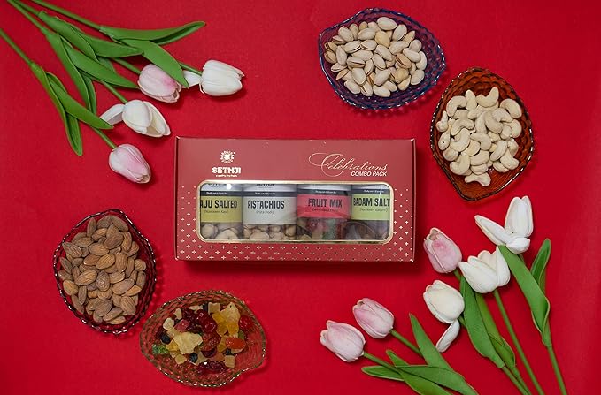 SETHJI Premium Dry Fruits & nuts Celebration Box, 400g