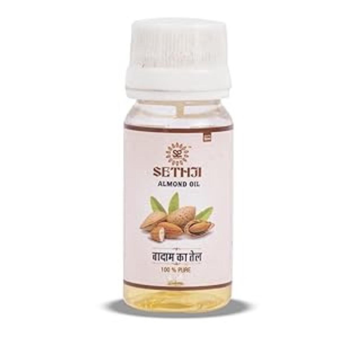 SETHJI Almond Oil For Skin And Hairs A Cold Pressured Badam Tel Of 30 Ml
