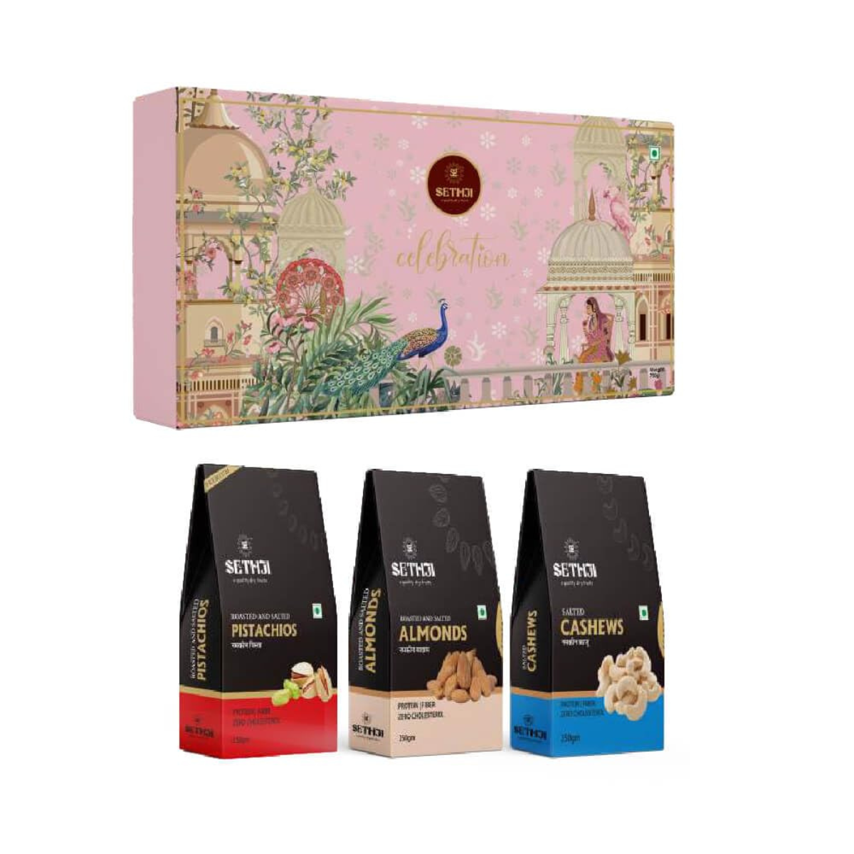 Sethji Celebrations Dry Fruits Combo Gift Pack 750gm