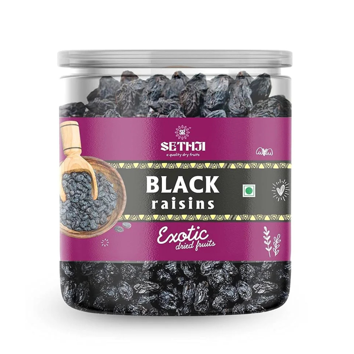 Sethji Delicious Fresh Black Raisins Seedless