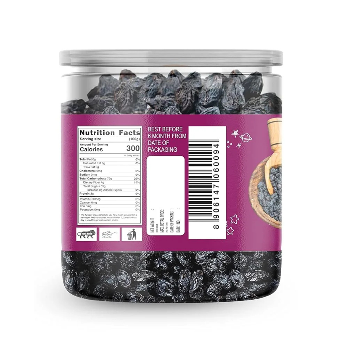 Sethji Delicious Fresh Black Raisins Seedless