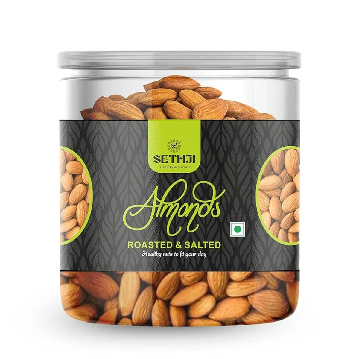 SETHJI Premium Fresh Roasted And Salted Almonds