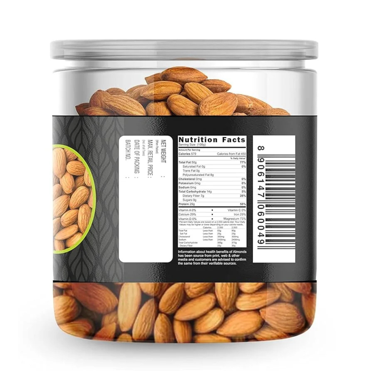 SETHJI Premium Fresh Roasted And Salted Almonds