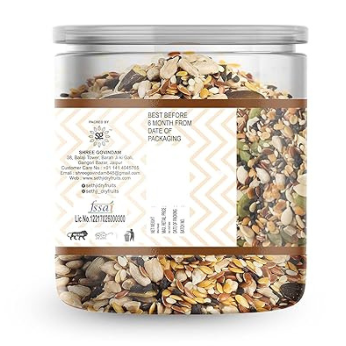 SETHJI Roasted High protein mix seeds for eating