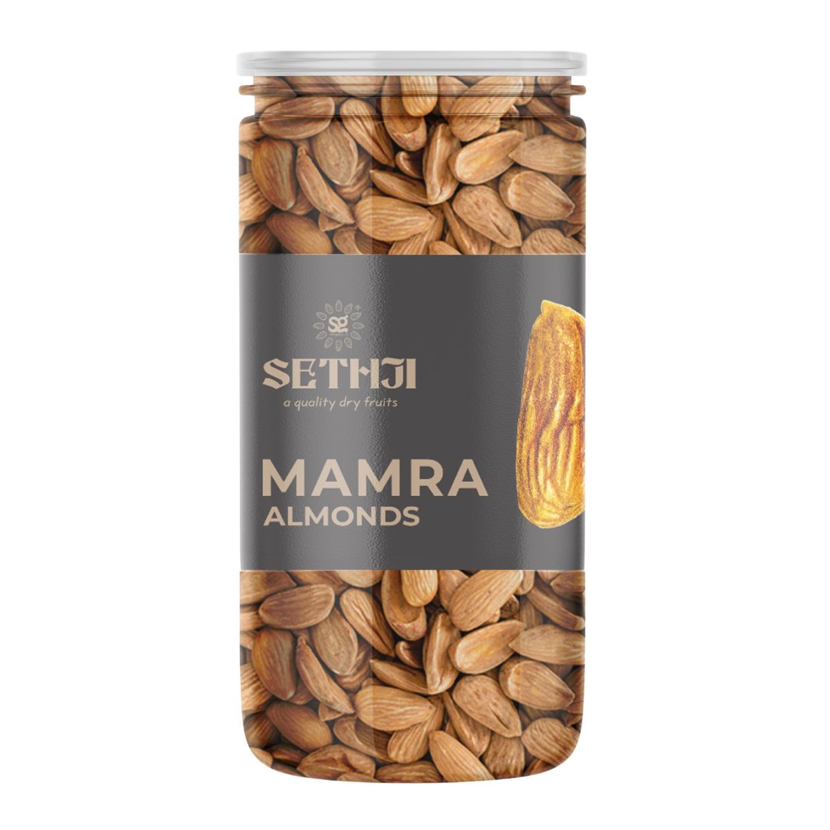 Sethji Asal Mamra, Irani Mamra, Jumbo Mamra 500gm Jar