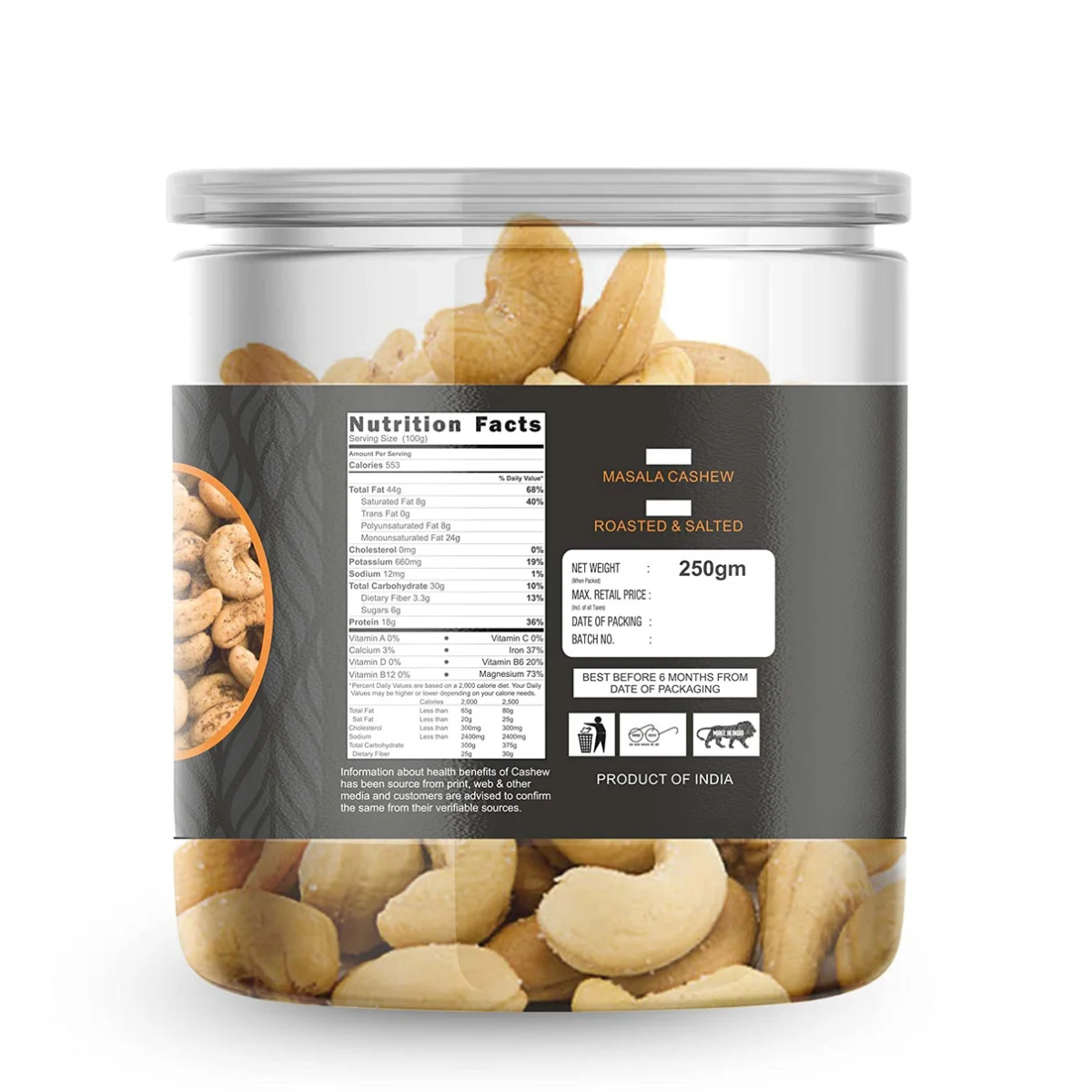 Sethji Dry Oven Roasted & Salted Black Pepper