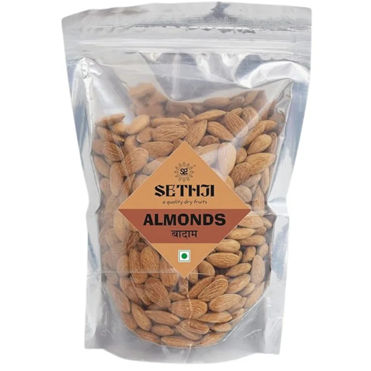 SETHJI Raw Dry Fruits & nuts Super Saver Combo Pack- Almonds ID (900g), W240 Cashew (900g), Green Raisins (900g) - 2kg 700g